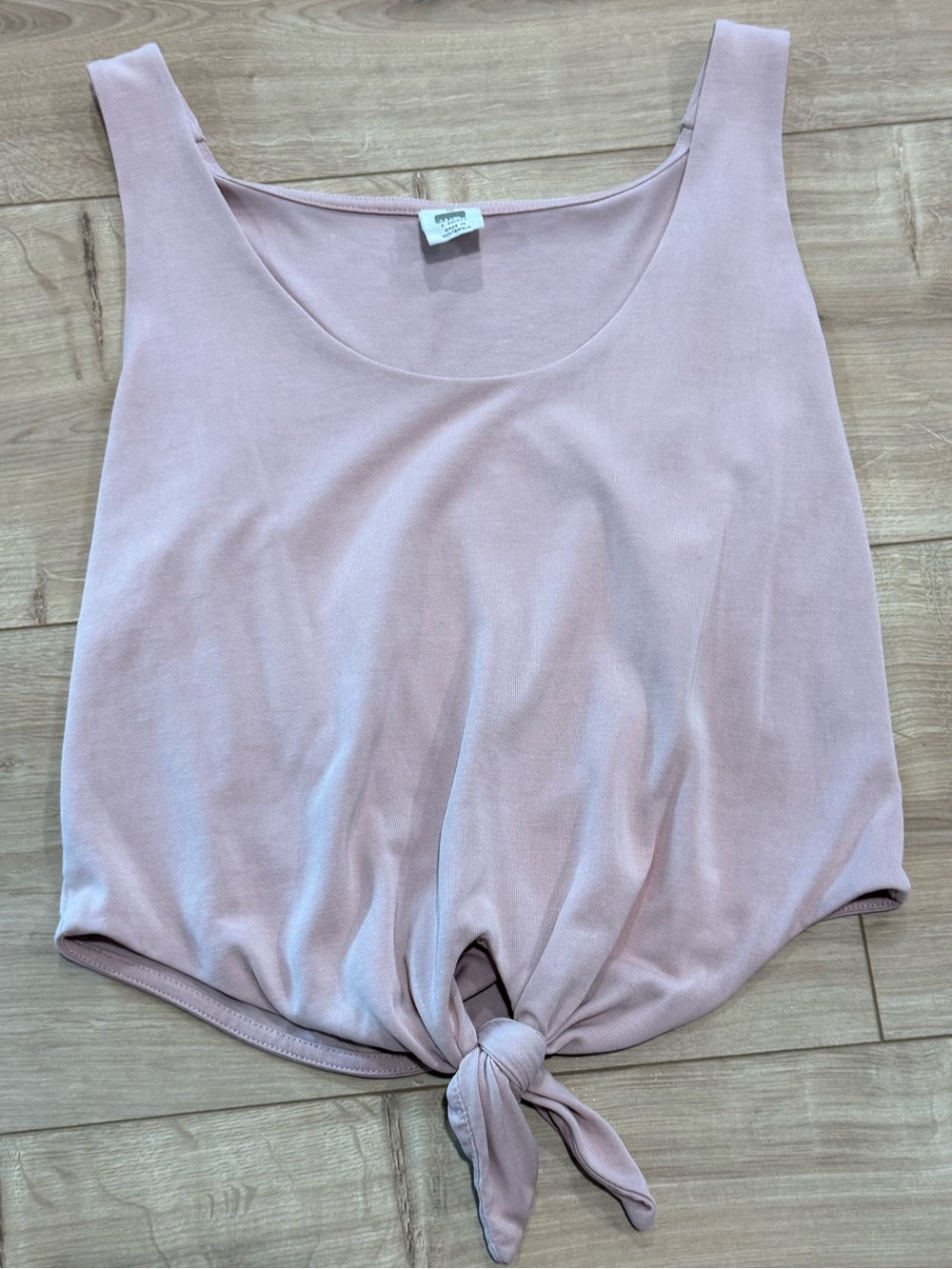 Me to We Blush Pink Tie-Knot Tank Top